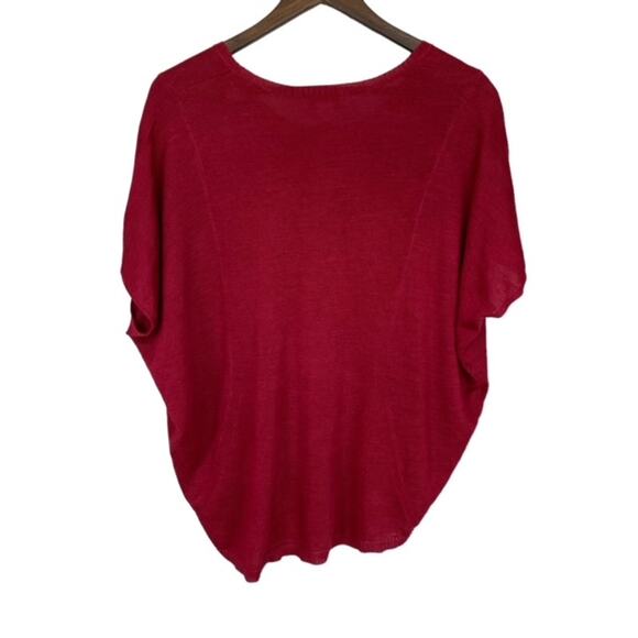 3/$21 Coldwater Creek Red Dolman sleeve Sweater - 10/12 - Picture 3 of 4
